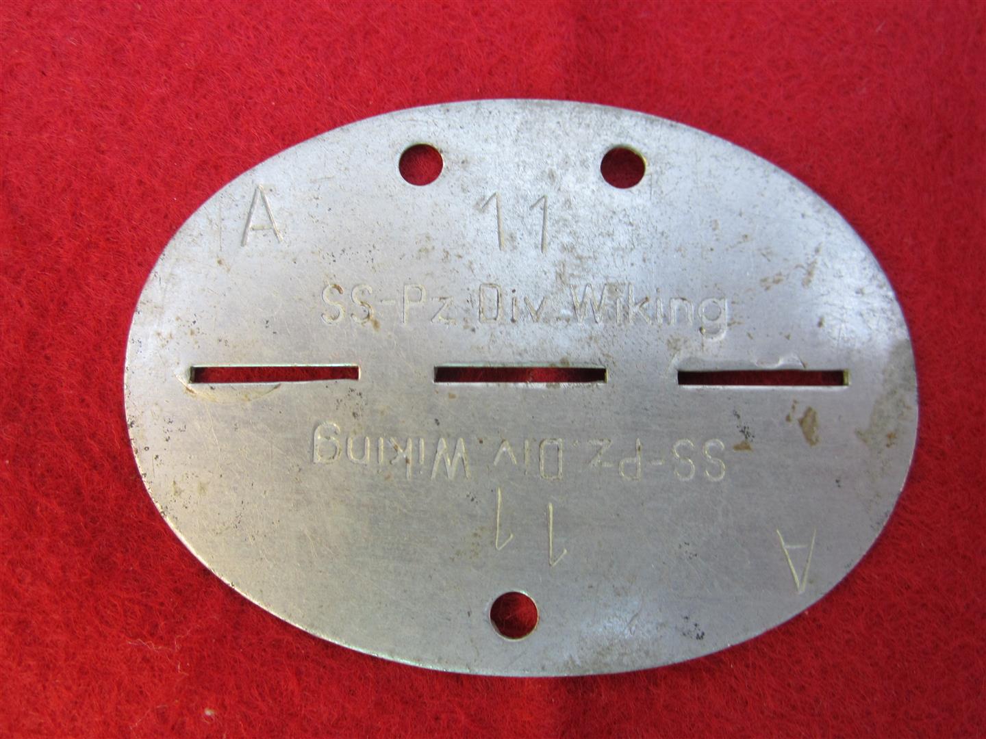 WW2 SS Panzer Division 'Wiking' Dog Tag